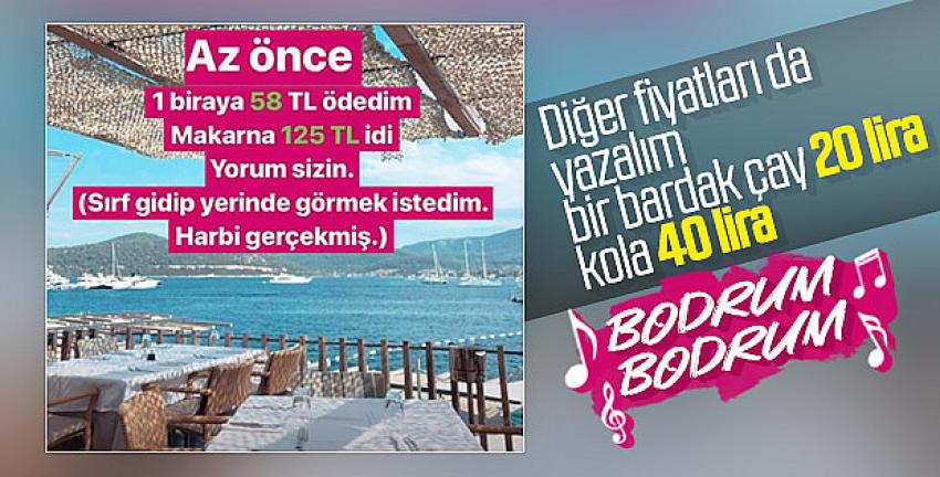 Bodrum'daki mekanların fahiş fiyatları