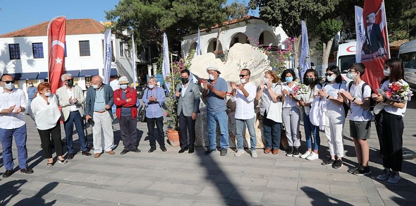 Bodrum Belediyesinden Sünger heykeli