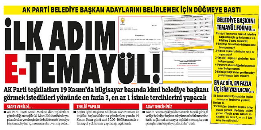 AK Parti Belediye Başkan adaylarını belirlemek için düğmeye bastı