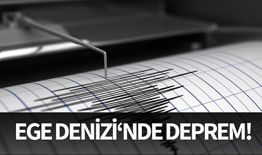 Ege Denizi'nde 3.7 büyüklüğünde deprem!