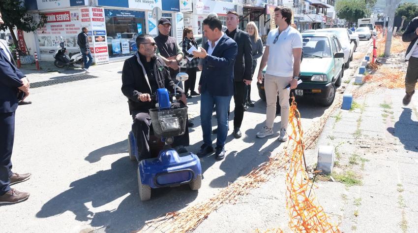    BAŞKAN ARAS YOL ÇALIŞMALARINI İNCELEDİ
