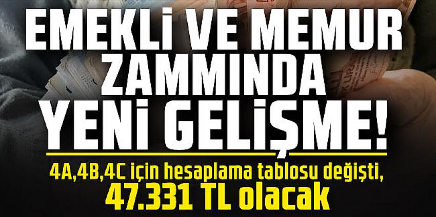 Emekli ve memur zammında yeni gelişme! 
