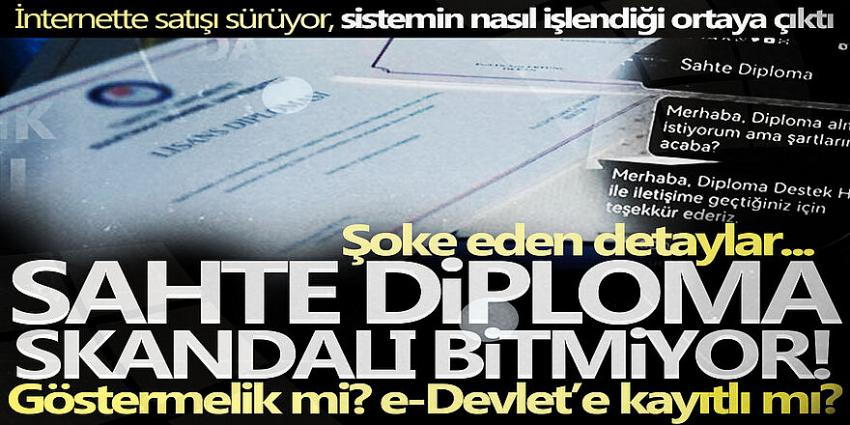 Sahte diploma skandalı bitmiyor!