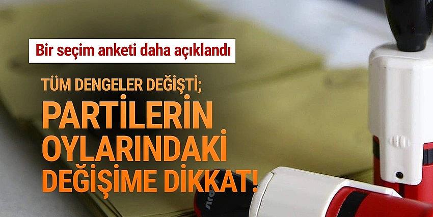 Son genel seçim anketi sonuçları açıklandı