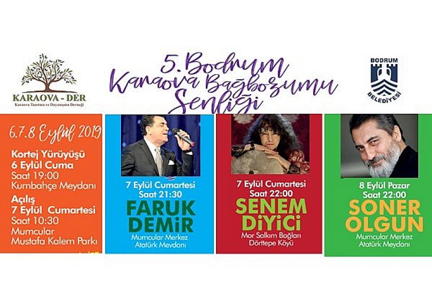 5. Karaova Bağbozumu Şenliği başladı