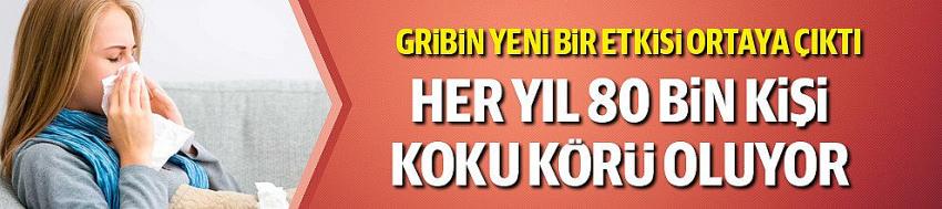 Grip sonrası her yıl 80 bin insan koku körü oluyor