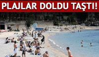 Turizm merkezlerinde plajlar doldu