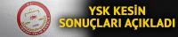 Yüksek Seçim Kurulu 31 Mart seçimlerine ilişkin kesin sonuçları ilan etti