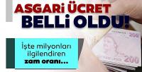  2026 yılı asgari ücreti belli oldu