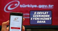 E-Devlet üzerinden 5 yeni hizmet
