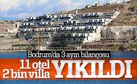 Bodrum'daki imara aykırı yapıların yıkımı sürüyor