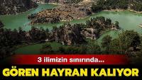 Üç ilin sınırındaki kanyon ziyaretçilerini büyülüyor