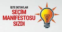 AK Parti seçim manifestosu sızdı detaylar ortaya çıktı