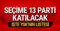 YSK açıkladı yerel seçimlere 13 parti katılabilecek