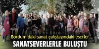 Bodrum'daki sanat çalıştayındaki eserler sanatseverlerle buluştu!