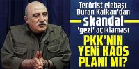 Terörist elebaşı Duran Kalkan'dan skandal 'gezi' açıklaması