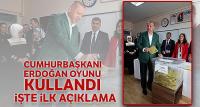 Cumhurbaşkanı Erdoğan oyunu kullandı