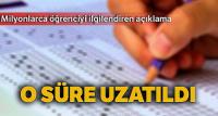 MEB açıkladı: Süre uzatıldı