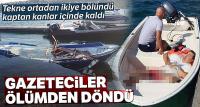 Bodrum'da gazeteciler ölümden döndü