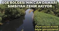 Gediz simsiyah zehir akıyor