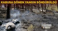 Kabusa dönen yangın söndürüldü