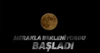 Ay, tutulma öncesi kızıla büründü
