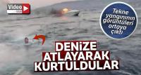 Bodrum'da yaşanan tekne yangınının görüntüleri ortaya çıktı