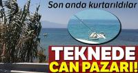 2 kişi son anda kurtuldu
