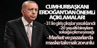  Erdoğan koronavirüsle mücadelede yeni tedbirleri açıkladı
