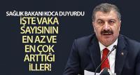 Sağlık Bakanı Koca duyurdu: İşte vaka sayısının en az ve en çok arttığı iller