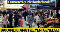 İçişleri Bakanlığı'ndan 81 İl Valiliğine 'PazarYerleri' konulu genelge