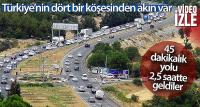 Araç kuyruğunun bir ucu Aydın'da, bir ucu Muğla'da
