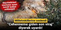 Zeytinliklere maden tehdidi! Milletvekillerine seslendi, “Cehenneme giden son viraj” diyerek uyardı!