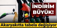 Akaryakıtta tabela değişiyor