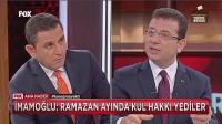 Ekrem İmamoğlu FOX Ana Haber'de konuştu...