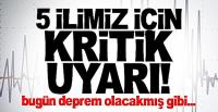 Ege için korkunç deprem uyarısı,5 il hazırlıklı olmalı