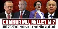 Cumhur mu, Millet mi? ORC 2022'nin son seçim anketini açıkladı!