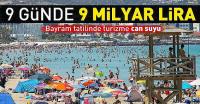 9 günlük tatil turizm sektörüne cansuyu oldu.