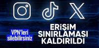 Sosyal medya uygulamalarına erişim sınırlaması kaldırıldı