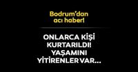 Bodrum'da göçmen teknesi battı