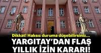 Yargıtay'dan flaş yıllık izin kararı