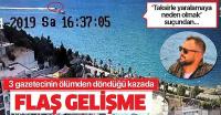 Bodrum'da gazetecilerin bulunduğu balıkçı teknesine çarpan kaptan tutuklandı.