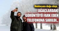 Erzurum’da kartpostallık kırağı manzaraları