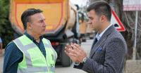 MANDALİNCİ, ASFALT ÇALIŞMASINI İNCELEDİ