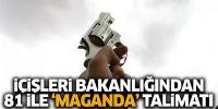 İçişleri Bakanlığı'ndan 81 ile genelge
