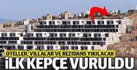 Bodrum'daki milyon dolarlık projeye ilk kepçe vuruldu