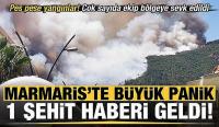 Marmaris’te peş peşe yangınlar: 1 şehit