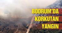 Bodrum'da korkutan yangın