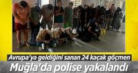 Muğla'da Avrupa'ya geldiklerini sanan kaçak göçmenler polise yakalandı