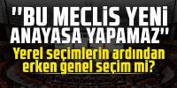 Hüsamettin Cindoruk: ''Bu TBMM yeni anayasa yapamaz''
